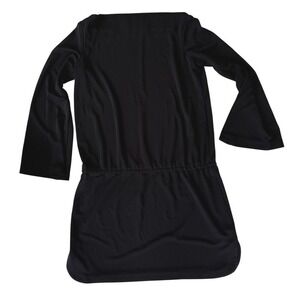Vintage 90s/00s Nicole Miller Collection Bell Sleeve Dress Black -‎ Medium